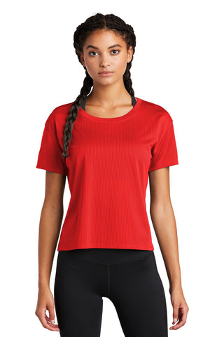 Sport-Tek  Ladies PosiCharge  Draft Crop Tee. LST411