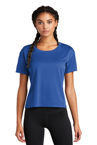 Sport-Tek  Ladies PosiCharge  Draft Crop Tee. LST411