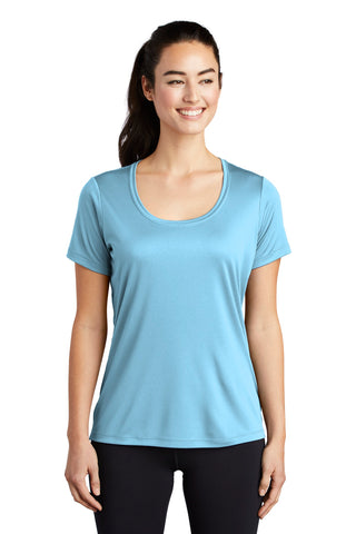 Sport-Tek  Ladies Posi-UV Pro Scoop Neck Tee. LST420