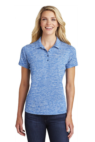 Sport-Tek  Ladies PosiCharge  Electric Heather Polo. LST590