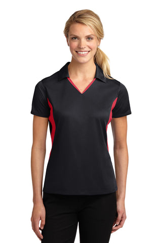 Sport-Tek Ladies Side Blocked Micropique Sport-Wick Polo. LST655