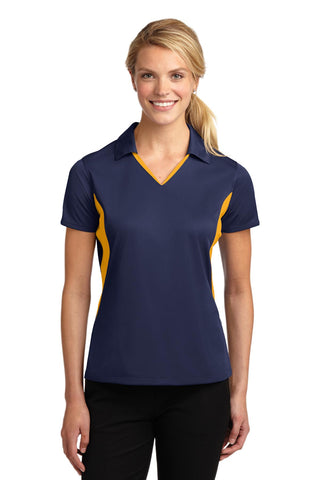 Sport-Tek Ladies Side Blocked Micropique Sport-Wick Polo. LST655