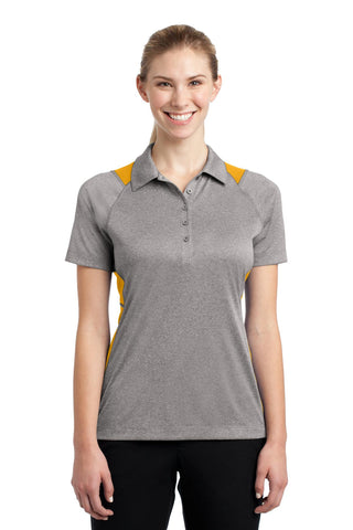 Sport-Tek Ladies Heather Colorblock Contender Polo. LST665