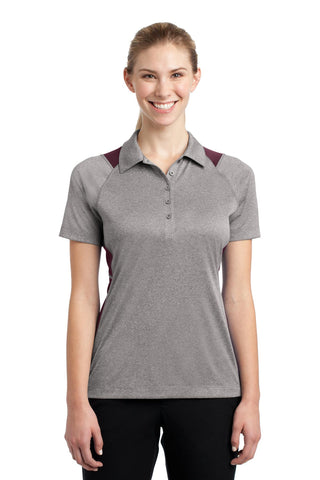 Sport-Tek Ladies Heather Colorblock Contender Polo. LST665