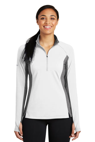 Sport-Tek Ladies Sport-Wick Stretch Contrast 1/4-Zip Pullover. LST854