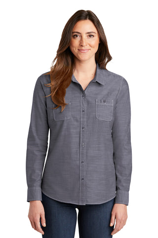 Port Authority Ladies Slub Chambray Shirt. LW380