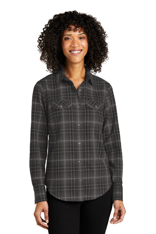 Port Authority Ladies Long Sleeve Ombre Plaid Shirt LW672