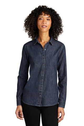 Port Authority Ladies Long Sleeve Perfect Denim Shirt LW676