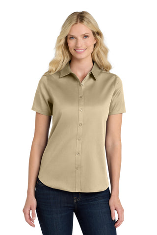 Port Authority ®  Women's Short Sleeve SuperPro React ™ Twill Shirt. LW809