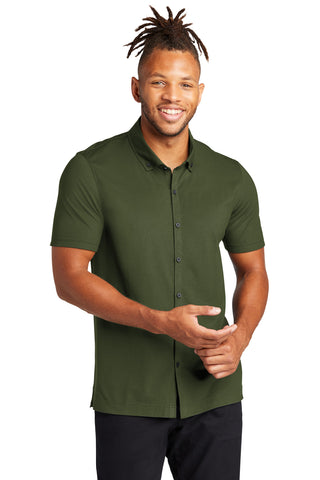 Mercer+Mettle Stretch Pique Full-Button Polo MM1006