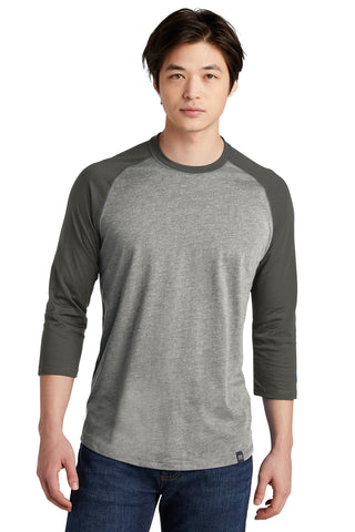 New Era  Heritage Blend 3/4-Sleeve Baseball Raglan Tee. NEA104