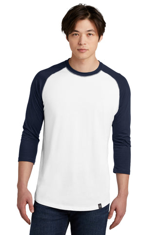 New Era  Heritage Blend 3/4-Sleeve Baseball Raglan Tee. NEA104