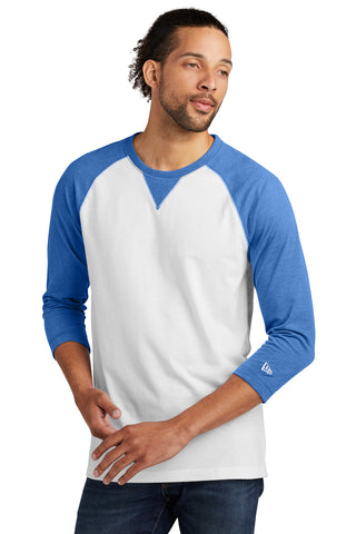 New Era  Sueded Cotton Blend 3/4-Sleeve Baseball Raglan Tee. NEA121