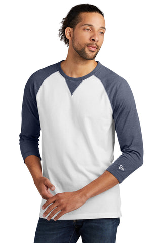 New Era  Sueded Cotton Blend 3/4-Sleeve Baseball Raglan Tee. NEA121