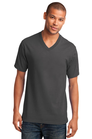 Port & Company ®  Core Cotton V-Neck Tee. PC54V