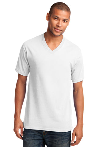 Port & Company ®  Core Cotton V-Neck Tee. PC54V
