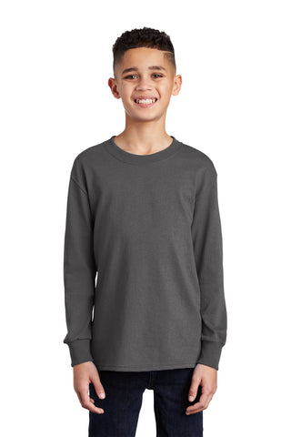 Port & Company ®  Youth Long Sleeve Core Cotton Tee. PC54YLS