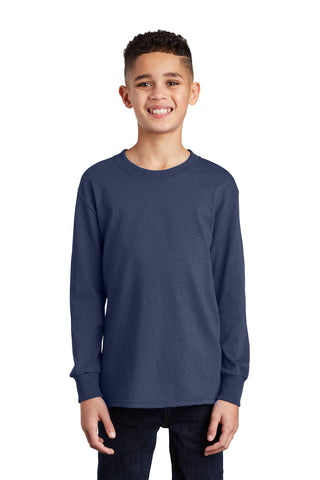 Port & Company ®  Youth Long Sleeve Core Cotton Tee. PC54YLS