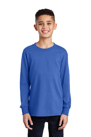 Port & Company ®  Youth Long Sleeve Core Cotton Tee. PC54YLS