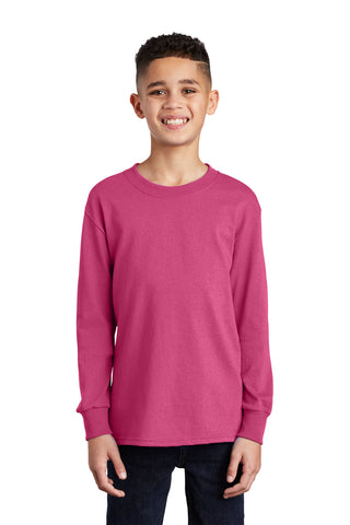 Port & Company ®  Youth Long Sleeve Core Cotton Tee. PC54YLS