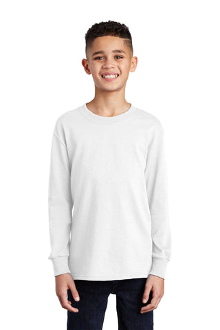 Port & Company ®  Youth Long Sleeve Core Cotton Tee. PC54YLS