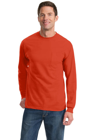 Port & Company ®  Long Sleeve Essential Pocket Tee.  PC61LSP