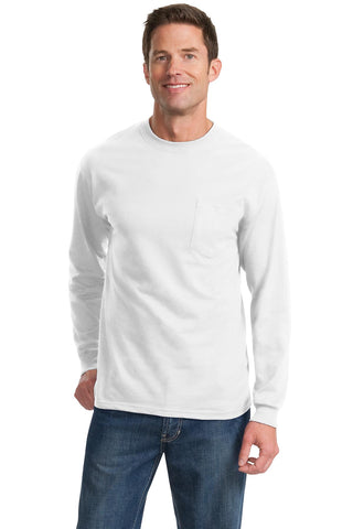 Port & Company ®  Long Sleeve Essential Pocket Tee.  PC61LSP