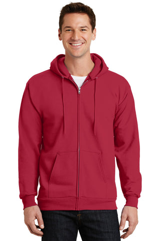 Port & Company ®  Essential Fleece Full-Zip Hooded Sweatshirt.  PC90ZH