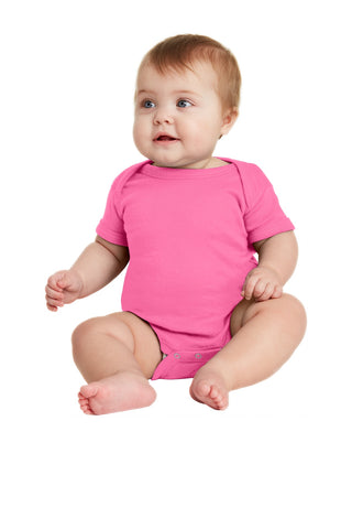 Rabbit Skins ™  Infant Short Sleeve Baby Rib Bodysuit. RS4400