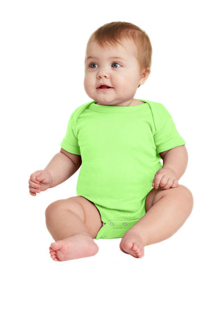 Rabbit Skins ™  Infant Short Sleeve Baby Rib Bodysuit. RS4400