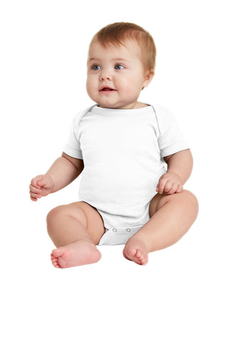 Rabbit Skins ™  Infant Short Sleeve Baby Rib Bodysuit. RS4400