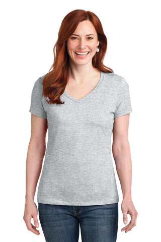 Hanes ®  Women's Perfect-T Cotton V-Neck T-Shirt. S04V