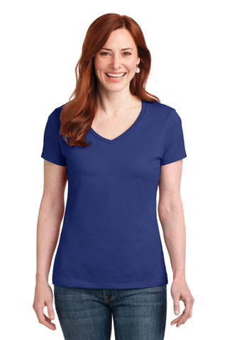 Hanes ®  Women's Perfect-T Cotton V-Neck T-Shirt. S04V