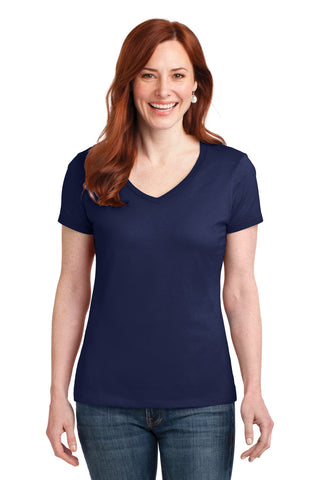 Hanes ®  Women's Perfect-T Cotton V-Neck T-Shirt. S04V