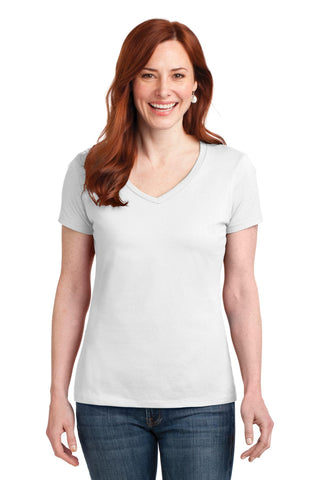 Hanes ®  Women's Perfect-T Cotton V-Neck T-Shirt. S04V