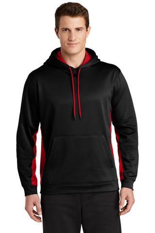 Sport-Tek ®  Sport-Wick ®  Fleece Colorblock Hooded Pullover. ST235