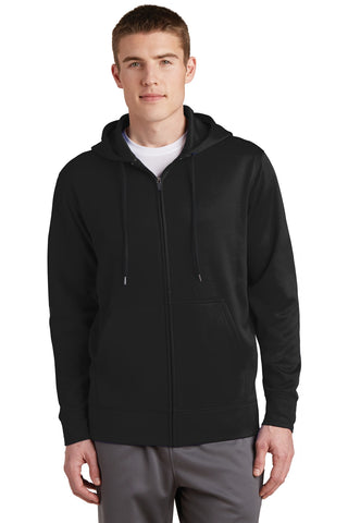 Sport-Tek Sport-Wick Fleece Full-Zip Hooded Jacket.  ST238