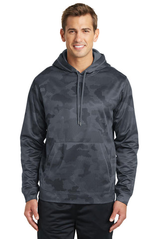 Sport-Tek Sport-Wick CamoHex Fleece Hooded Pullover. ST240