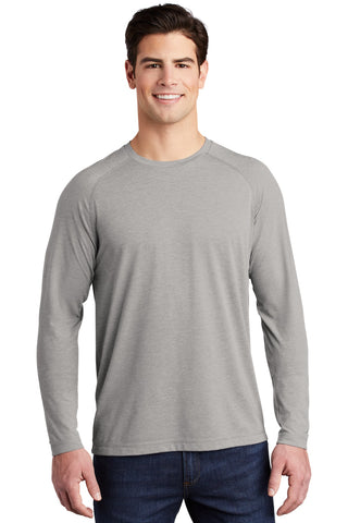 Sport-Tek  ®  PosiCharge  ®  Long Sleeve Tri-Blend Wicking Raglan Tee ST400LS