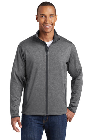 Sport-Tek ®  Sport-Wick ®  Stretch Contrast Full-Zip Jacket.  ST853