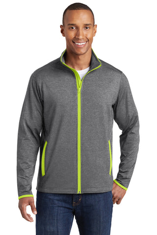 Sport-Tek ®  Sport-Wick ®  Stretch Contrast Full-Zip Jacket.  ST853