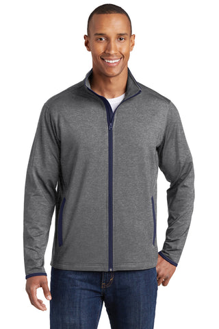 Sport-Tek ®  Sport-Wick ®  Stretch Contrast Full-Zip Jacket.  ST853