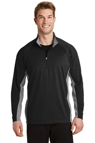Sport-Tek ®  Sport-Wick ®  Stretch Contrast 1/4-Zip Pullover. ST854