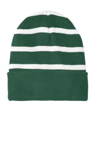 Sport-Tek ®  Striped Beanie with Solid Band. STC31