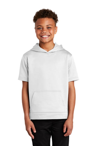 Sport-Tek  ®  Youth Sport-Wick  ®  Fleece Short Sleeve Hooded Pullover. YST251