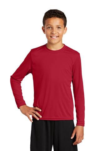 Sport-Tek ®  Youth Long Sleeve PosiCharge ®  Competitor™ Tee. YST350LS