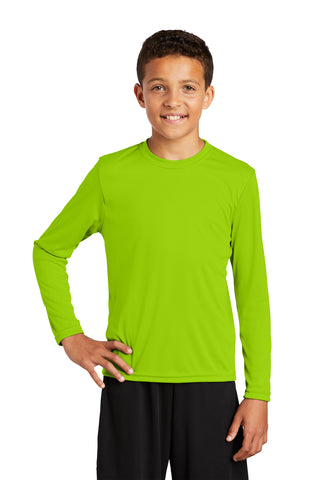 Sport-Tek ®  Youth Long Sleeve PosiCharge ®  Competitor™ Tee. YST350LS