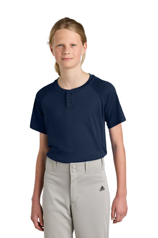 Sport-Tek ®  Youth PosiCharge ®  Competitor ™  2-Button Henley YST359