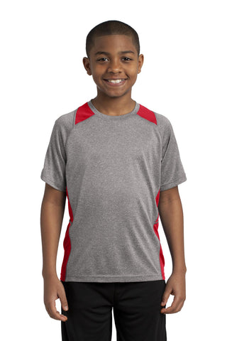 Sport-Tek ®  Youth Heather Colorblock Contender ™  Tee. YST361