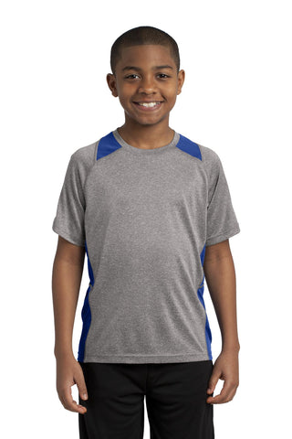 Sport-Tek ®  Youth Heather Colorblock Contender ™  Tee. YST361